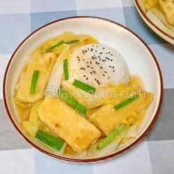 娃娃菜豆腐蓋飯的做法[圖]