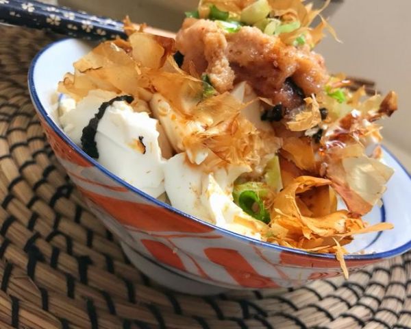 明太子豆腐盖饭的做法