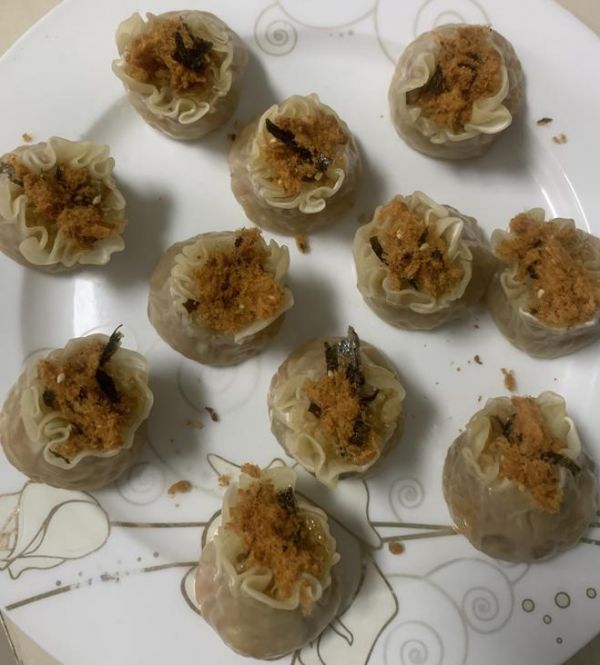 咸蛋黄烧卖的做法