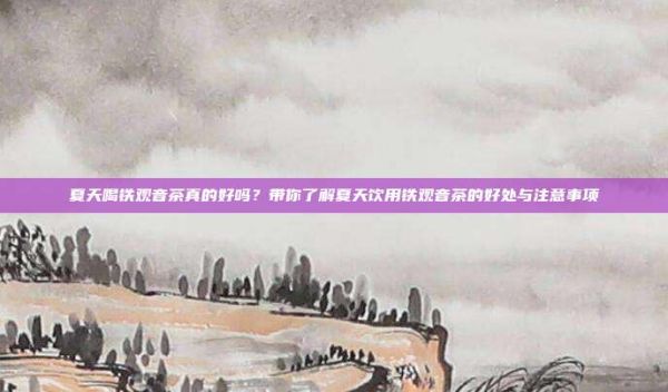夏天喝铁观音茶真的好吗？带你了解夏天饮用铁观音茶的好处与注意事项