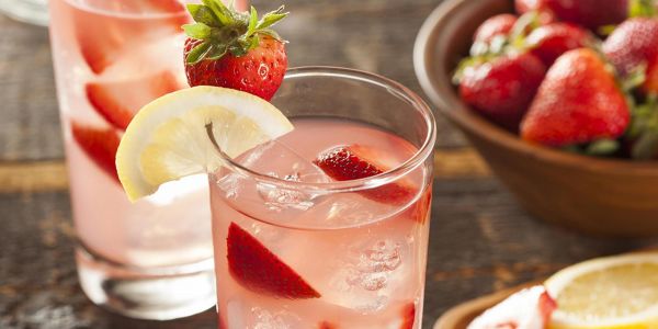 zumo de naranja fresa limón bajo en calorías