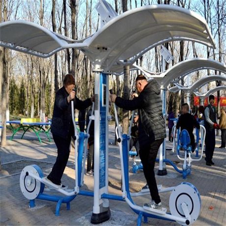  二代语音播报器材 室外智慧健身驿站 太阳能照明运动器材
