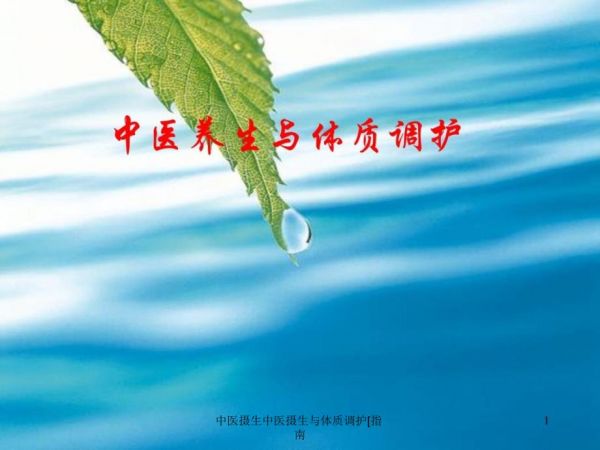 中医摄生中医摄生与体质调护[指南课件_第1页
