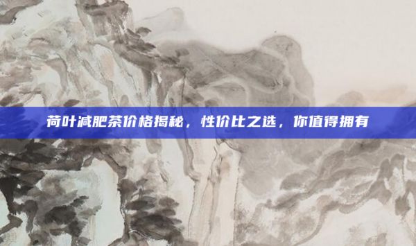 荷葉減肥茶價格揭秘，性價比之選，你值得擁有