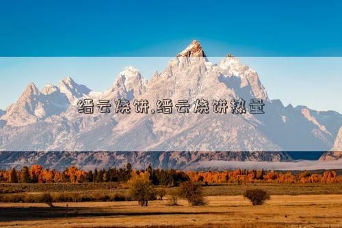 缙云烧饼,缙云烧饼热量