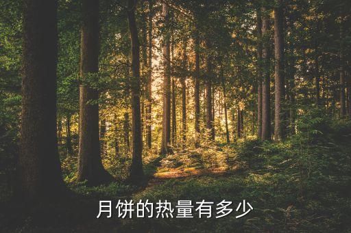 月饼的热量有多少