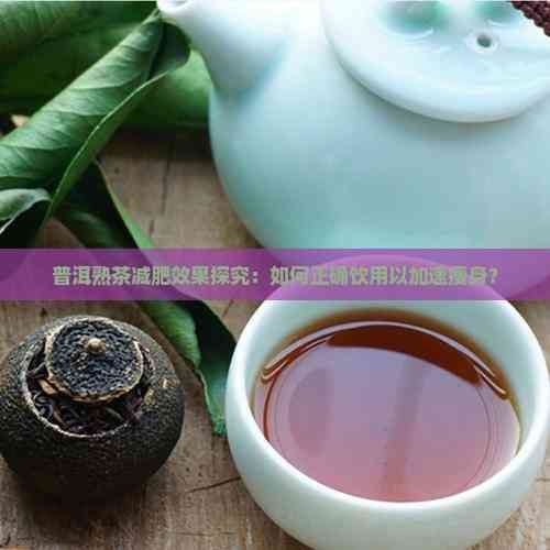 普洱熟茶減肥效果探究：如何正確飲用以加速瘦身？