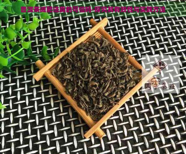 普洱茶減肥法真的可信嗎-探究其有效性與實踐方法