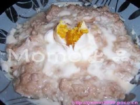 咸蛋蒸肉餅做法