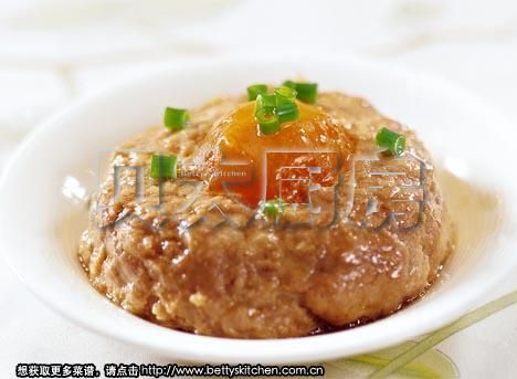 咸蛋蒸肉餅做法