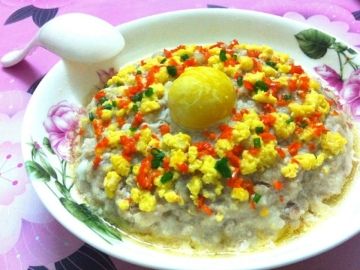 咸蛋蒸肉餅做法