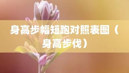 身高步幅短跑對(duì)照表圖（身高步伐）