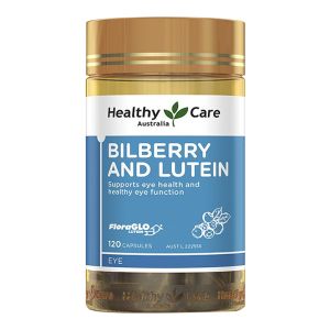 Healthy Care越橘蓝莓护眼胶囊120粒/瓶装 澳洲进口 辅助保护视力 叶黄素,效期25.8