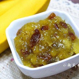 家常香蕉葡萄干果酱