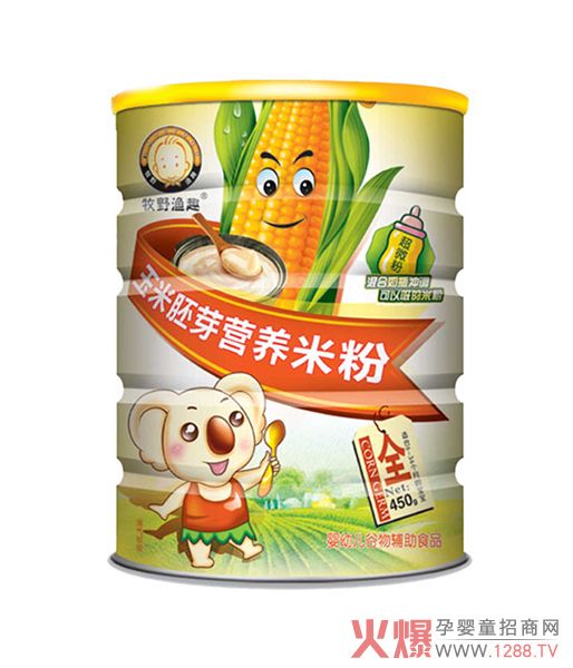 牧野渔趣玉米金胚芽米粉 营养丰富糯滑爽口