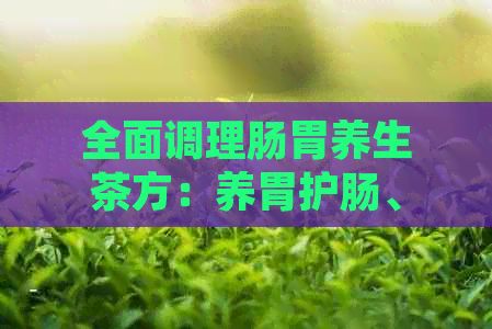 全面调理肠胃养生茶方：养胃护肠、缓解胃痛、改善消化不良