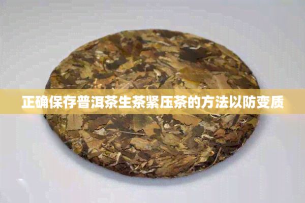 正確保存普洱茶生茶緊壓茶的方法以防變質(zhì)