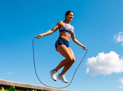 避免在水泥地、瓷砖等硬地面跳绳，推荐塑胶跑道或铺设瑜伽垫