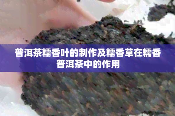 普洱茶糯香葉的制作及糯香草在糯香普洱茶中的作用