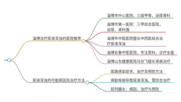 2025年山東淄博治療尿液渾濁的醫(yī)院有哪些