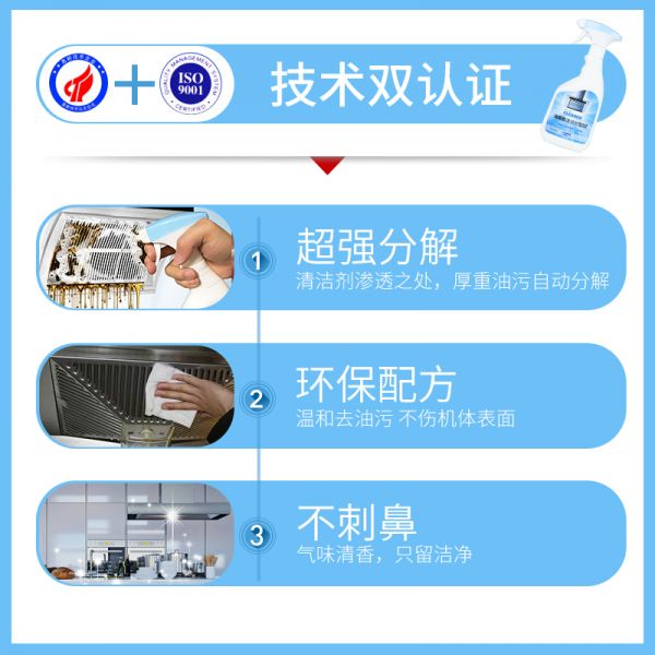 抽油煙機(jī)清洗劑去油神器強(qiáng)力去污家用油污清潔劑除油劑