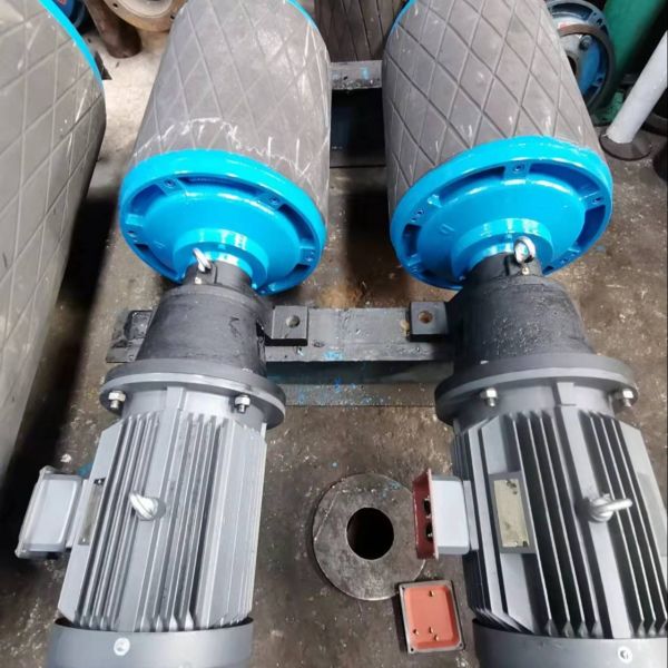 皮帶輸送機WD5065-11-1外裝式電動滾筒采用硬齒面結(jié)合使用時間長無噪音百耀生產(chǎn)