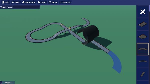PolyTrack 赛道编辑器界面截图