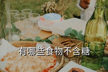 有哪些食物不含糖
