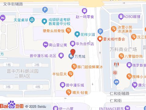 麦当劳(田森汇大学城餐厅)位置示意图