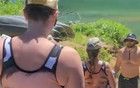 沙灘上的美女竟然穿這樣的泳衣？?。?！