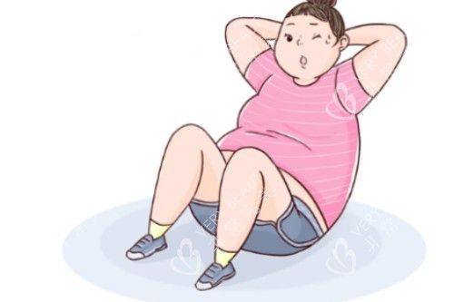 運動減肥卡通圖