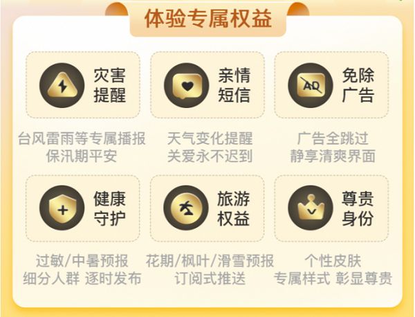 生活晴雨 始終相伴 墨跡天氣頂級(jí)會(huì)員權(quán)益等你體驗(yàn)