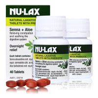 澳洲Nu-lax 蘆薈樂(lè)康片40片 2瓶 潤(rùn)腸通便養(yǎng)護(hù)容顏 排解毒素