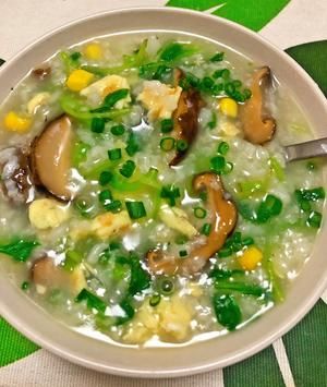 健康美味素食青菜粥的做法 步驟7