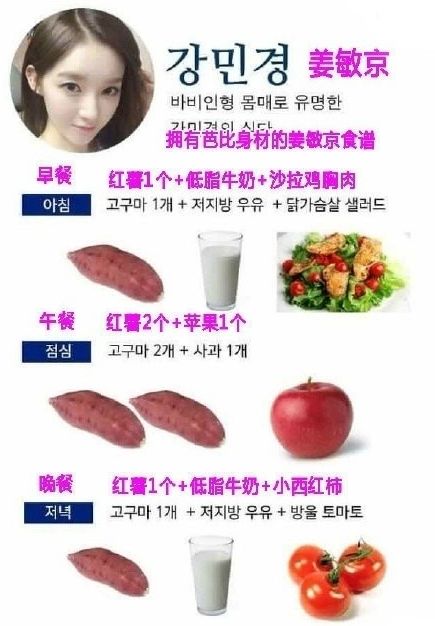 女明星們的減肥食譜 韓星減肥食譜一日三餐計(jì)劃表