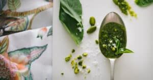 salsa pesto para cenas saludables