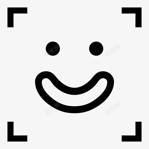 人脸识别人脸检测面部识别图标svg_88icon https://88icon.com 人脸检测 人脸识别 侧面照片 微笑 肖像照片 面部识别