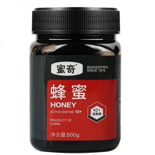 【蜂蜜35】蜂蜜水可以天天喝吗女生：【蜜奇】蜂蜜500g买1发2纯正土蜂蜜纯天然百花蜂蜜益母草党参枸杞3464