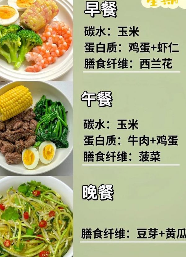 减肥营养餐食谱大全（减肥营养餐食谱大全图解）