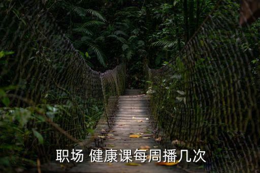  职场 健康课每周播几次