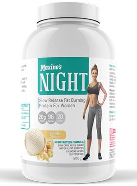 Maxines夜间左旋肉碱乳清蛋白粉