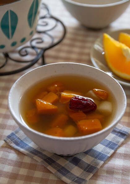 南瓜山藥紅棗甜湯，換種方式補(bǔ)血 - 素食空間 - 