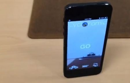 【視頻】無需任何外部支持物，Cycloramic通過讓iPhone原地旋轉(zhuǎn)拍下360度全景視頻