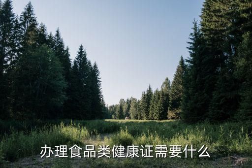 办理食品类健康证需要什么