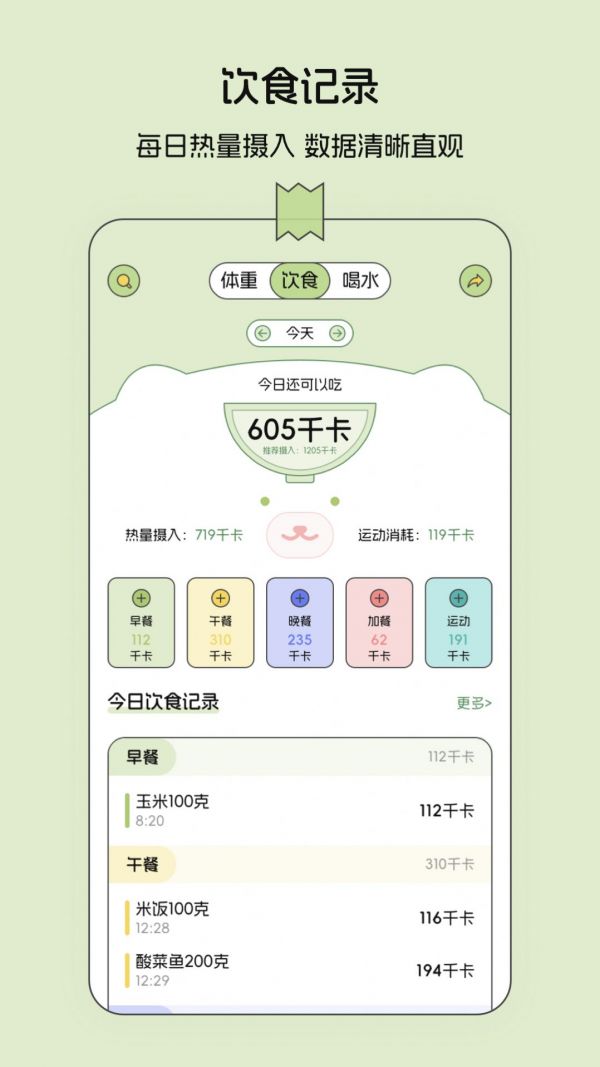減肥打卡便簽本