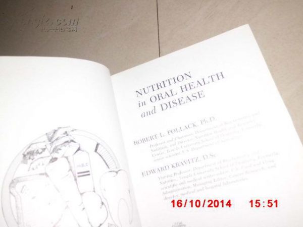 NUTRITION in ORAL HEALTH and DISEASE英文原版