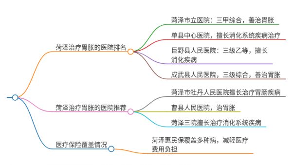 2025年山東菏澤治療胃脹的醫(yī)院有哪些