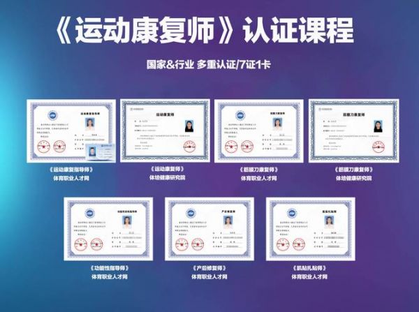 2024年新要求運動康復師資格證報名條件一覽表