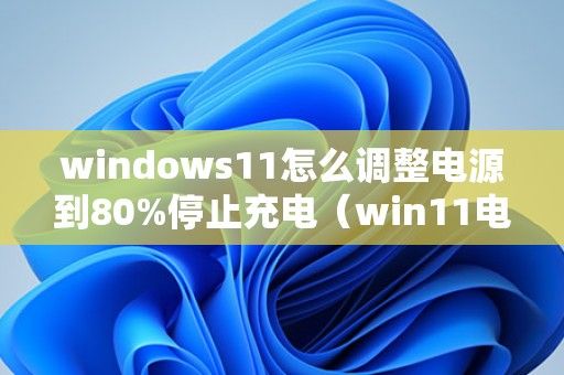 windows11怎么調(diào)整電源到80%停止充電（win11電源設(shè)置） 第1張