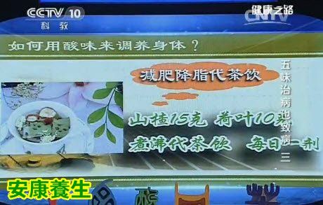健康之路20160501:酸味食材、石榴皮代茶饮、小青龙汤、茱萸止汗茶、芍药甘草汤